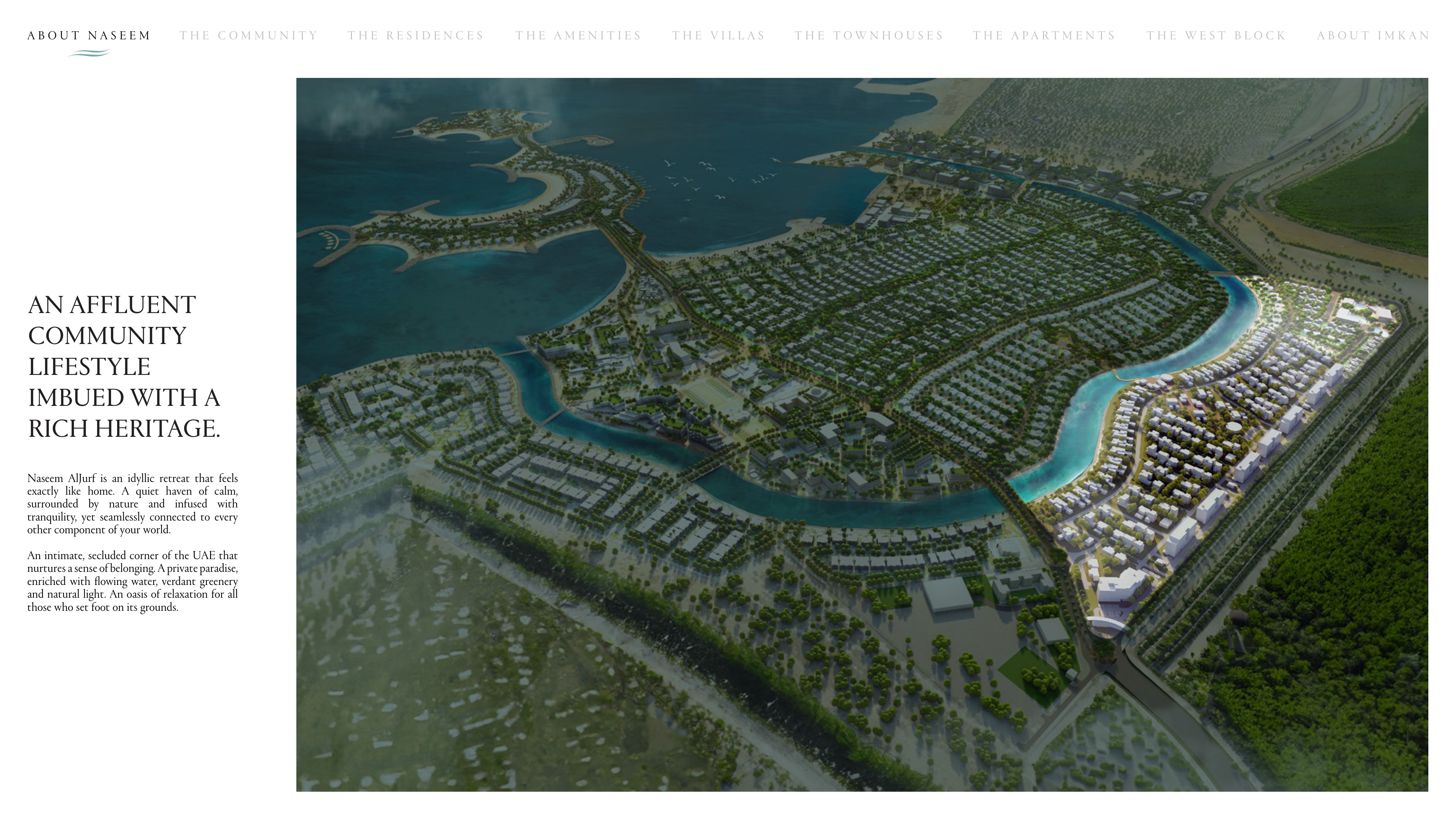 Naseem Al Jurf aerial community view